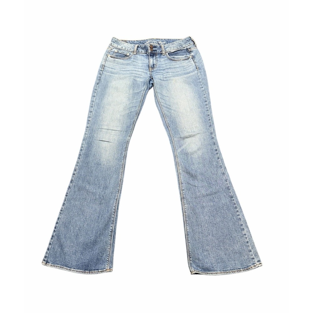 American Eagle Outfitters Women's Size 6 Long Flare Jeans Stretch Artists 32x34